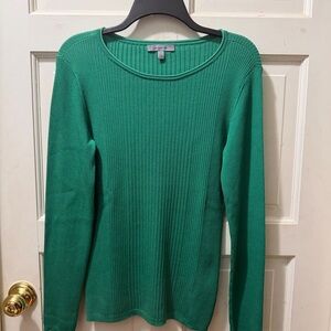 Classiques Entier Vibrant Green Ribbed Sweater